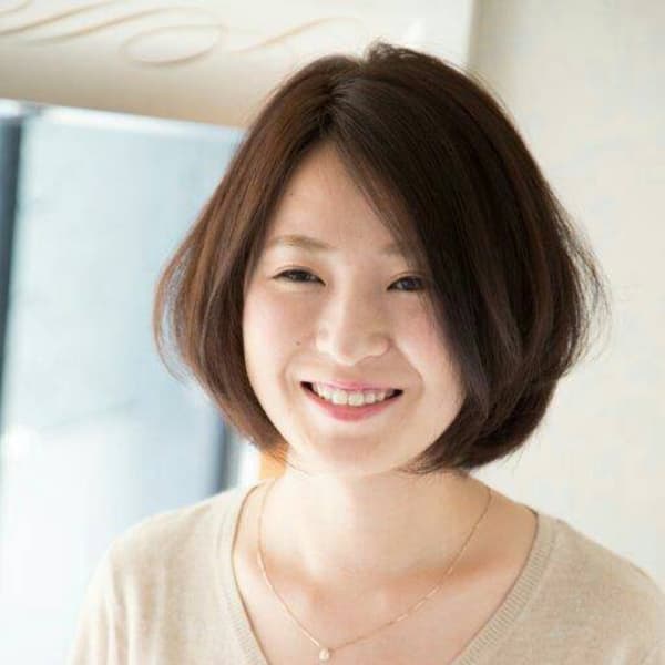 大人可愛いオータムグラデーションボブ