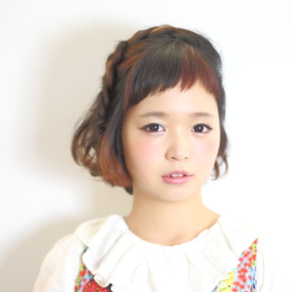 編み込み☆ボブアレンジ