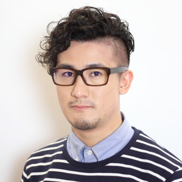 アシメ風ツーブロパーマ