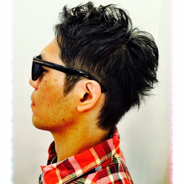 ナチュラルパーマの爽やかショート。|Ohp barber Shop