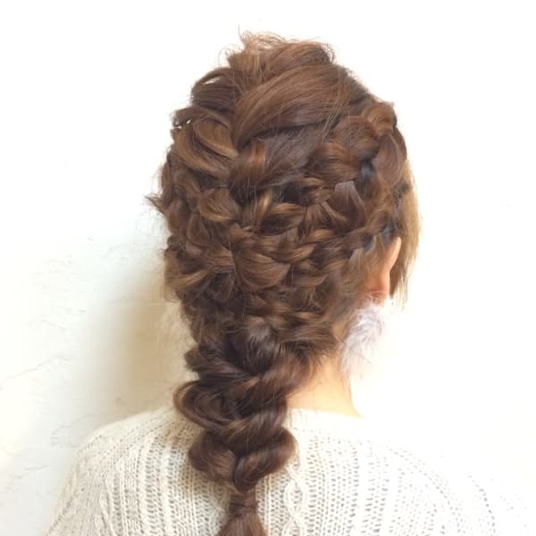 ミックス編み込み☆ダーウンヘア
