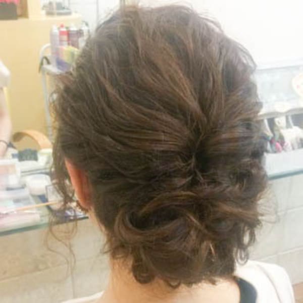 編み込みくるりんぱ