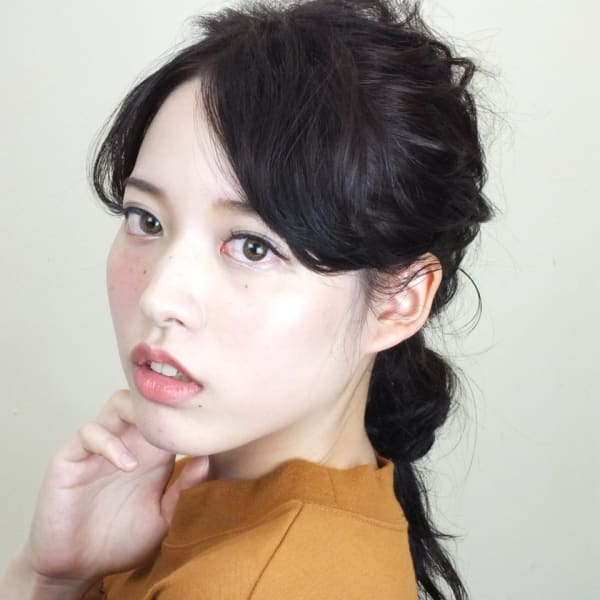 編みこみダウンスタイル