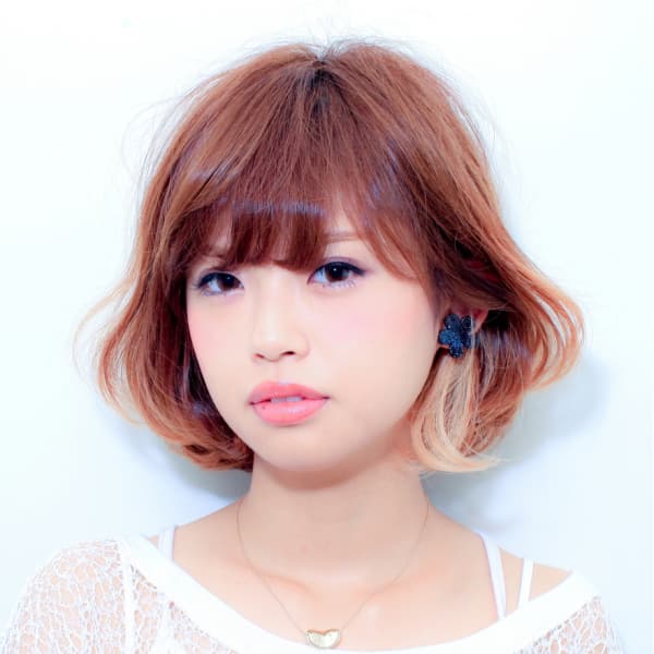 シフォンエッジーグラデーションボブ|ex-fa  hair cherir (旧ガーデン店)
