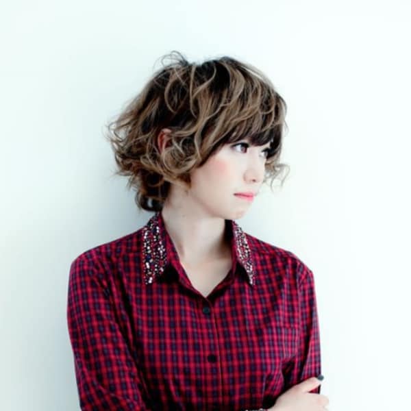 ボブエッジーパーマ|ex-fa  hair cherir (旧ガーデン店)