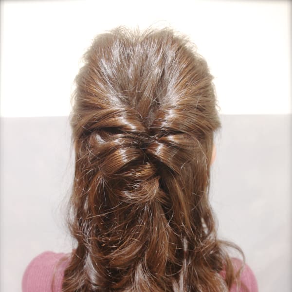 くるりんハーフアップ