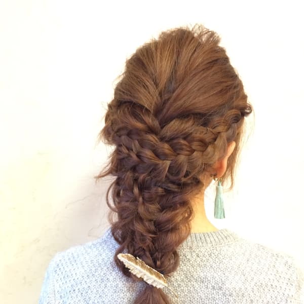 編み込み☆ダーウンヘア