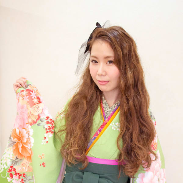 卒魚式袴♪波ウェーブダウン