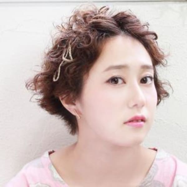 ショートウェービーヘアアレンジ