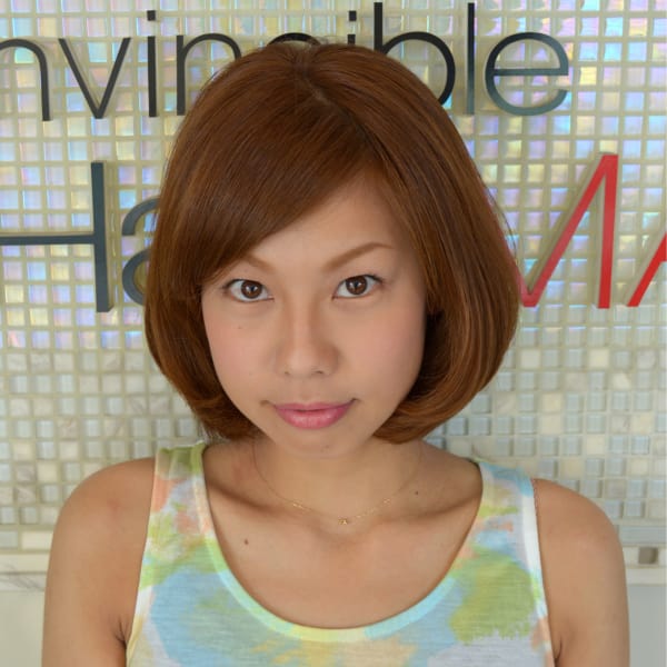 内巻きボブスタイル
