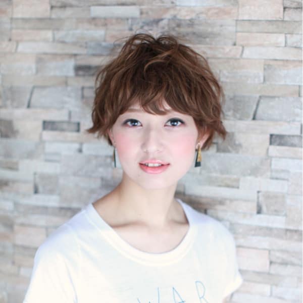 くせ毛風☆小顔ショート