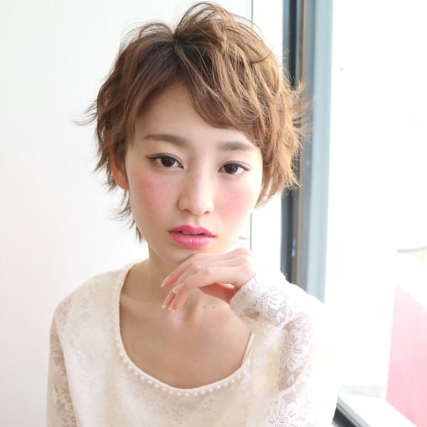 透明感UP外国人風アッシュベージュ＠マニッシュショート