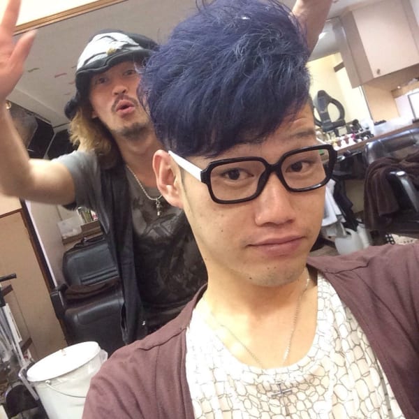 個性的なヘアカラー☆ミッドナイトブルー～青紫の髪色～