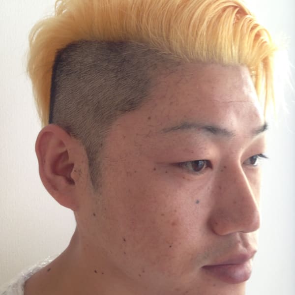 シルバーアッシュ＠男前ツーブロック