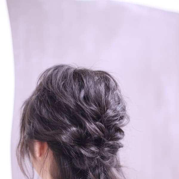 編み込みアレンジ