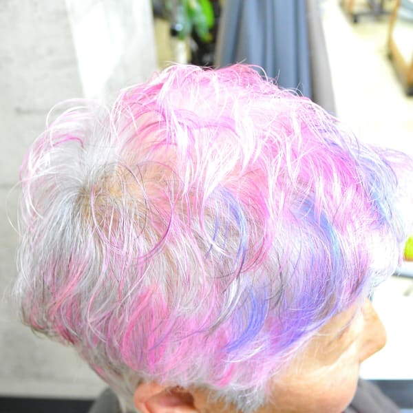 白髪を生かしたショートスタイル【西巣鴨】