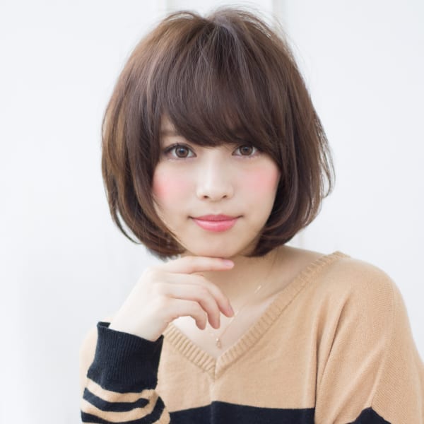 ひし形なふわっとレイヤーボブ　Tー１４５