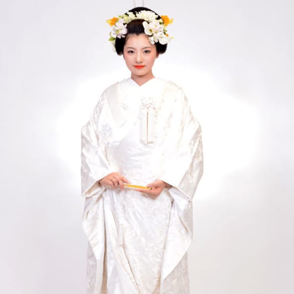 白無垢ブライダル着付+フルメイク+文金髙島田和装スタイル