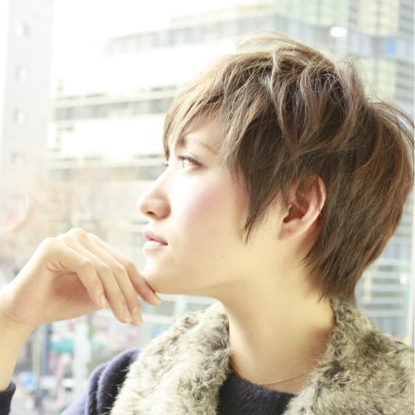 柔らかなニュアンス  ショートスタイル　RENJISHI石元