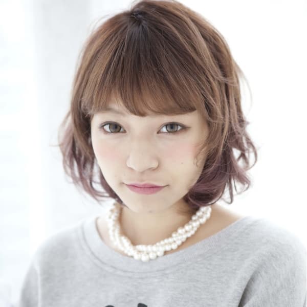 柔らかベージュカラーおしゃれボブ|sola:neolive 相模大野店