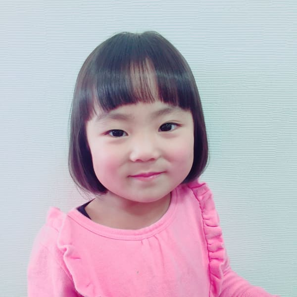 オン眉キュートボブ