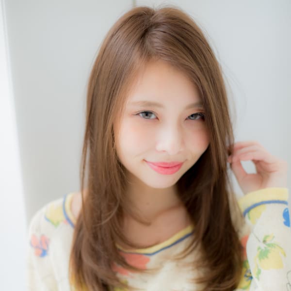 柔らかブルージュカラーで春夏オススメレイヤーロング♪