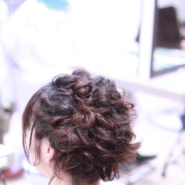 ボブをカールアレンジ