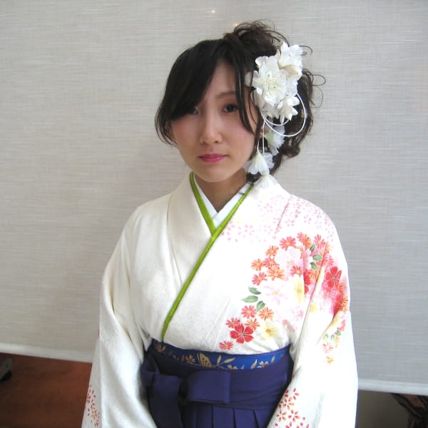 卒業式アップ・着付け・メイク【早朝料金込】