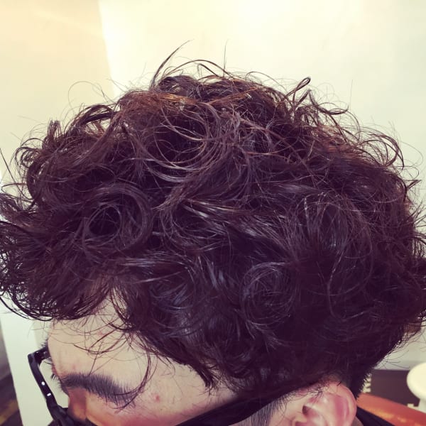 お客様スナップ　ツーブロックハードパーマ