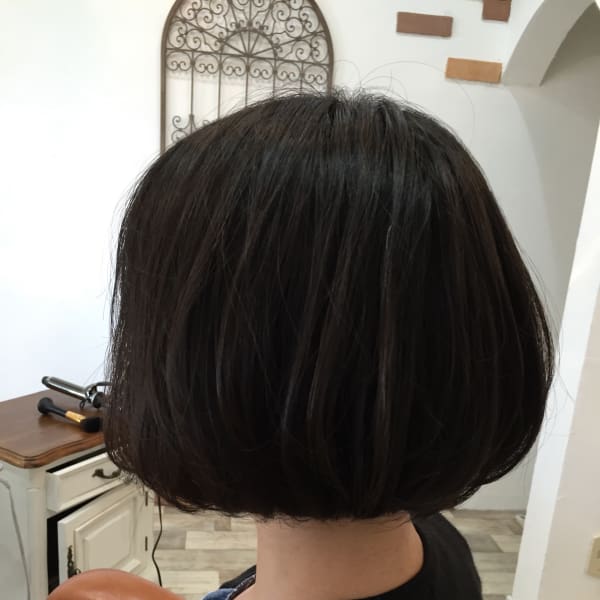 お客様スナップ　スッキリ大人ボブ