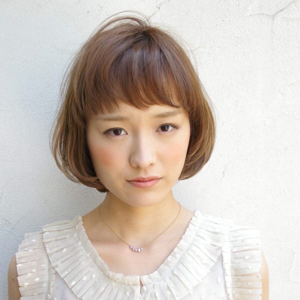 透明感のあるヘアカラーで作り出す☆クールボブ☆