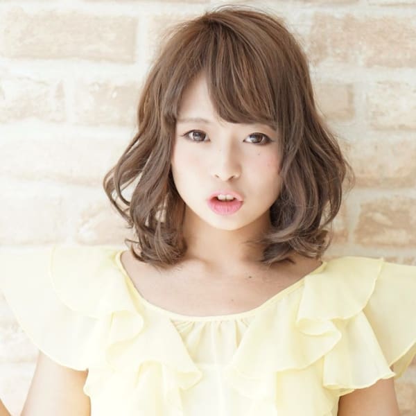 【a peach】甘さが可愛いボブスタイル