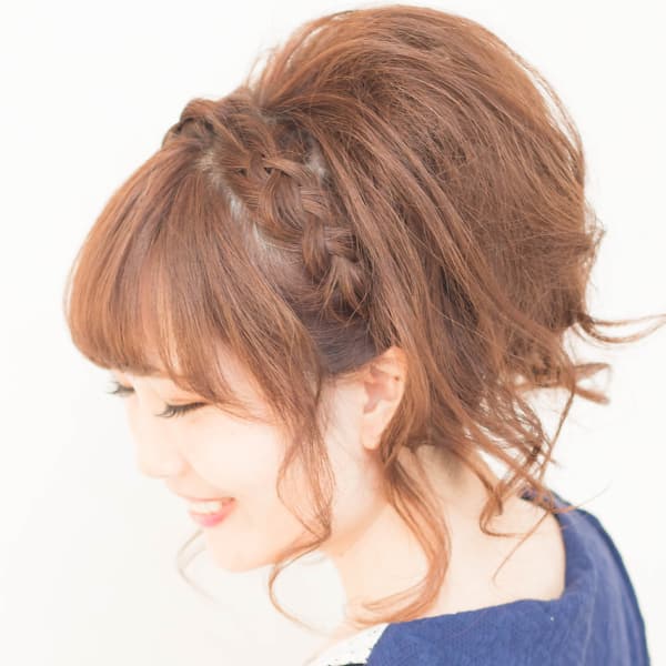 【hair coucou】ガーリーカールアップ