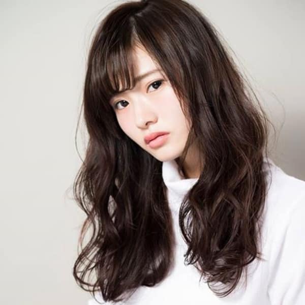 アンニュイカール×黒髪|Keep hair design 自由が丘