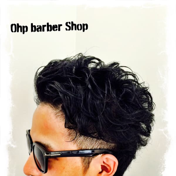 ワイルドなリバースパーマ|Ohp barber Shop
