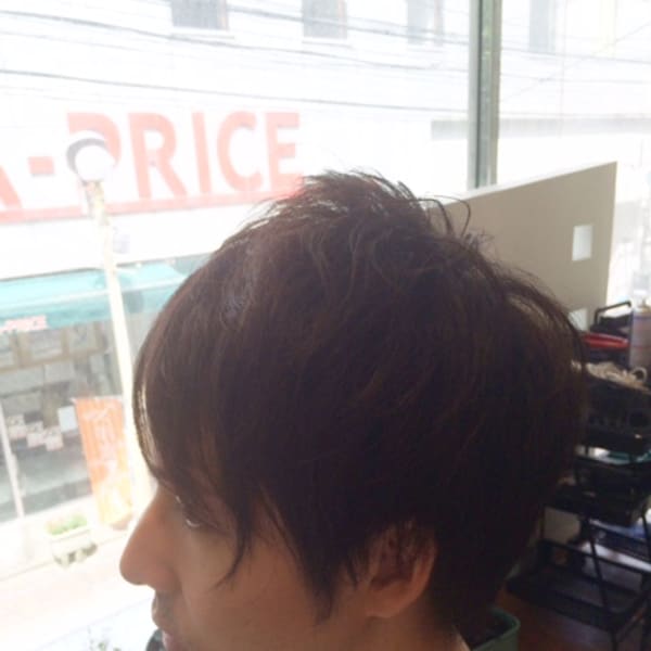 ナチュラルツーブロックショート