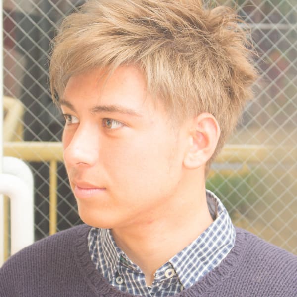 【hair coucou】ツーブロックマットアッシュ