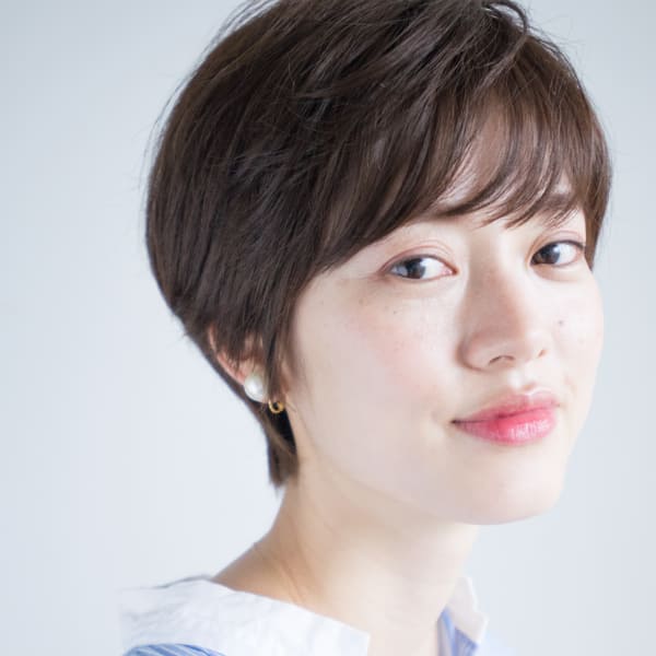 大人爽やかなひし形ショートスタイル