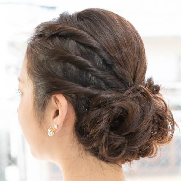 【hair coucou】ねじりロールアップ