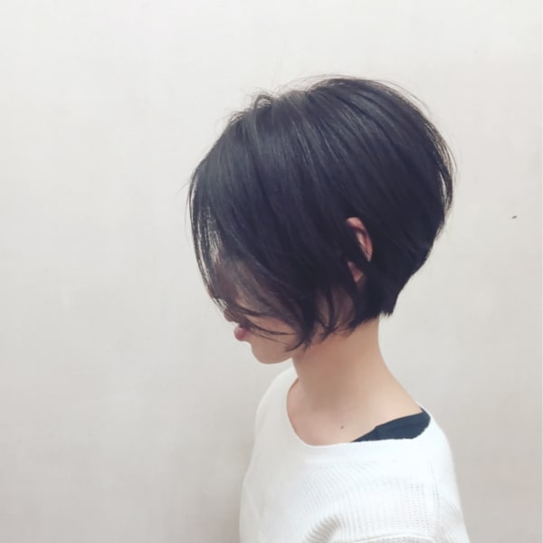 オススメ順 グラデーション 黒髪 ショートの髪型 ヘアスタイル 楽天ビューティ