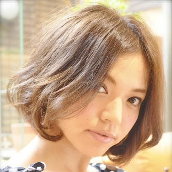 オススメ順 40代 パーマ グラデーション ショートの髪型 ヘアスタイル 楽天ビューティ