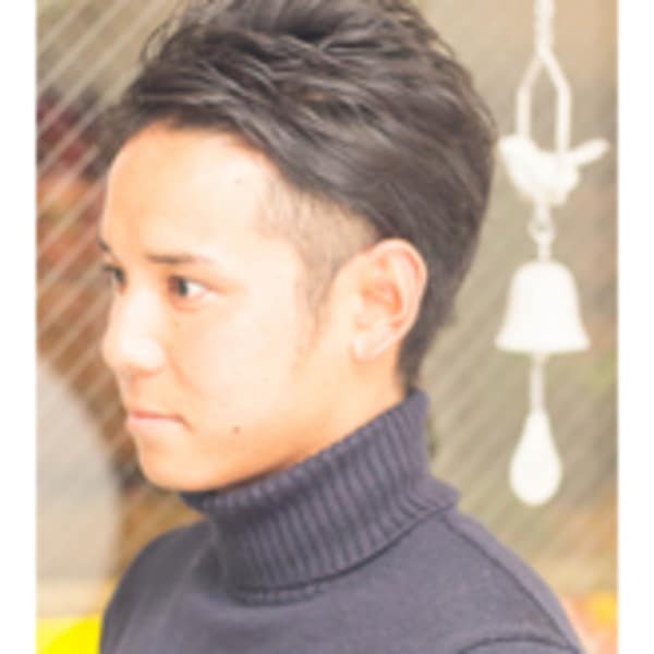 【hair coucou】ツーブロックウェットショート s