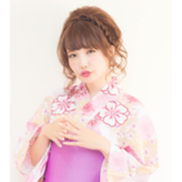 【浴衣レンタル】3500円可愛くヘアセット☆花火大会夏祭り