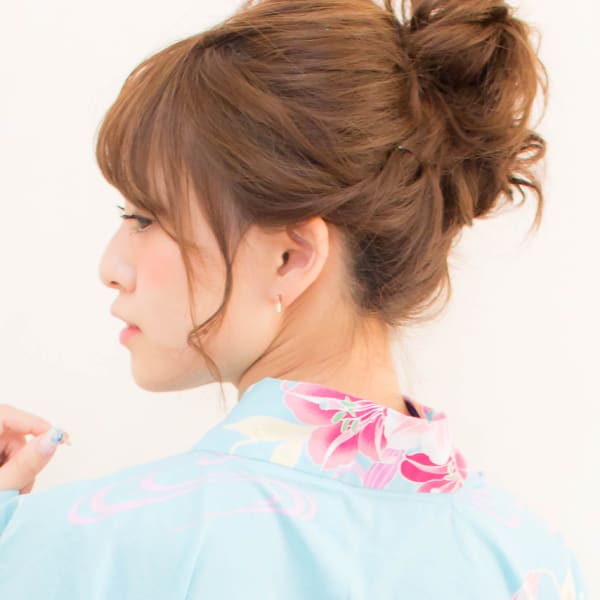 【浴衣レンタル】3500円可愛くヘアセット☆花火大会夏祭り