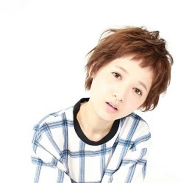 短めバングショート