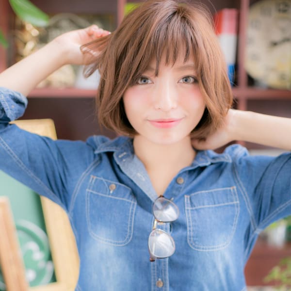 ショートバングとラフ☆ミディ