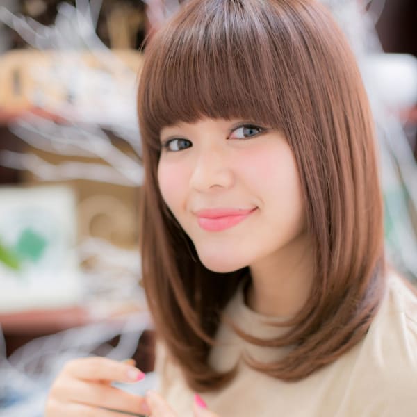 隠しカールで愛されストレート