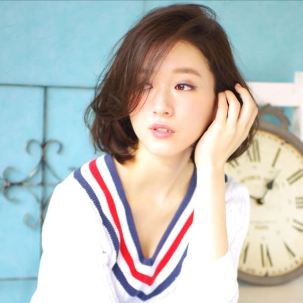 美白カラー！ブルージュ★柔らかボブ！