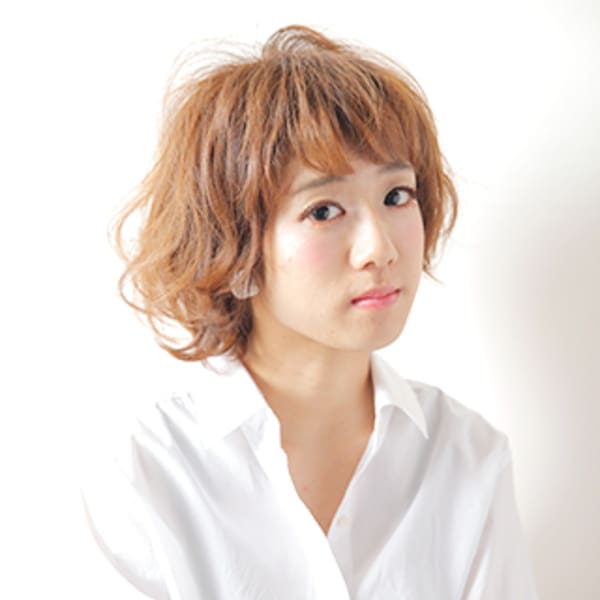 くせ毛風ショートボブ|rock work ORANGE
