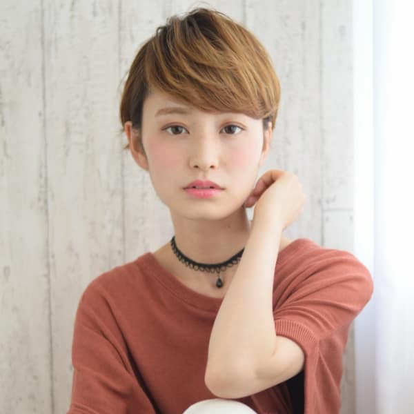 【KHAIR】耳かけショート×出来る風ウエット仕上げ